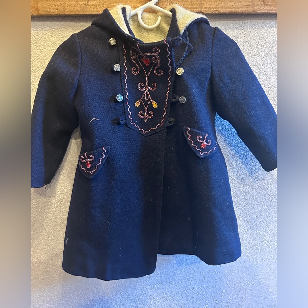 Girls vintage pea coat